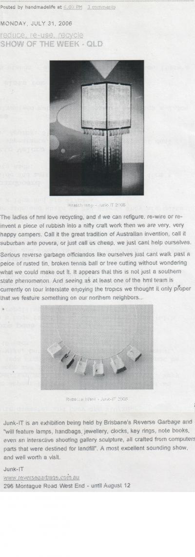 Show Of The Week, Handmadelife